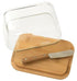 Pebbly - Glass Butter Dish & Spreader - 2pc Set Bread & Butter Storage The Cooks Kitchen 
