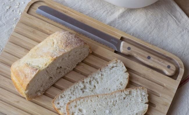 Pebbly Large Bread Board & Bread Knife Set - 36x26x2cm Chopping Boards & Surface Savers The Cooks Kitchen 