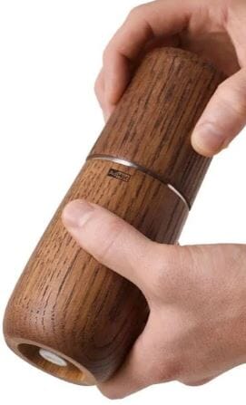 Adhoc Pepper & Salt Mill Yono Dark 18cm Salt & Pepper Grinders & Mills The Cooks Kitchen 