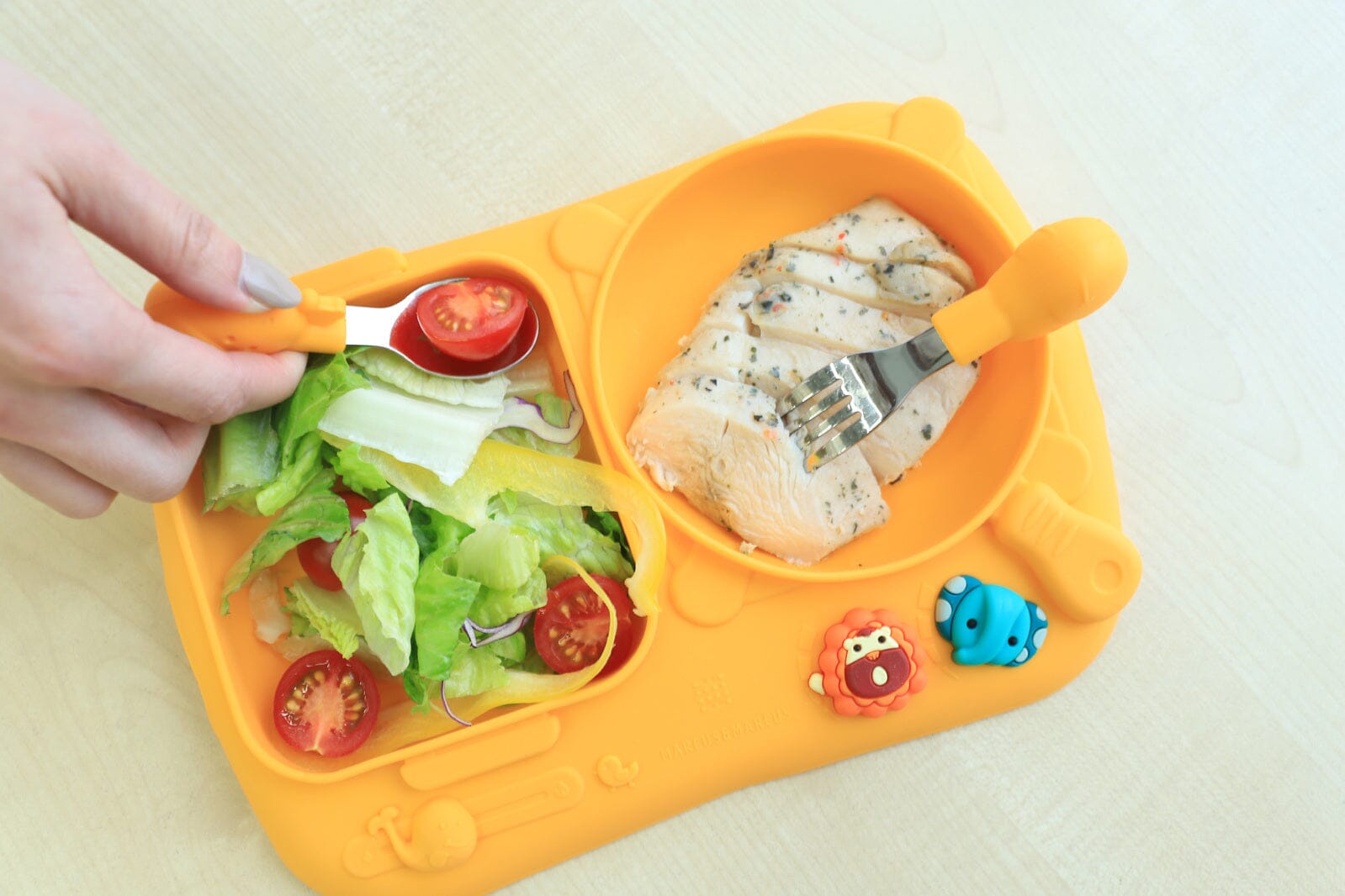 Creatiplate With Suction - Little Chef Lola Children's Dinnerware The Cooks Kitchen 