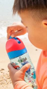 Antibacterial Tritan Straw Bottle - Adventure 400ml Drink Bottles The Cooks Kitchen 