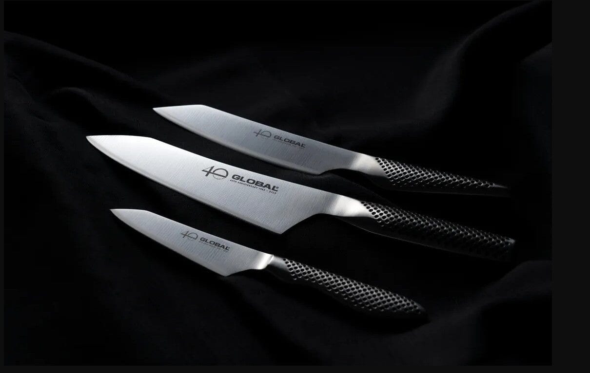 Global 40th Anniversary Limited Edition 3 - Piece Knife Set Knife Sets The Cooks Kitchen 