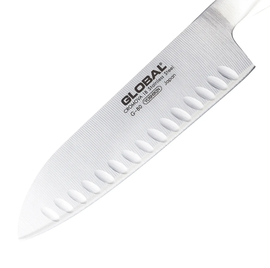 Global Classic G-80 Santoku Granton Edge Knife 18cm