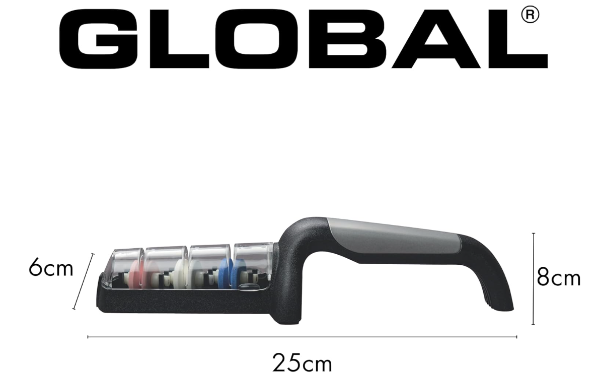 Global 3 Stage Water Sharpener Stainless Steel