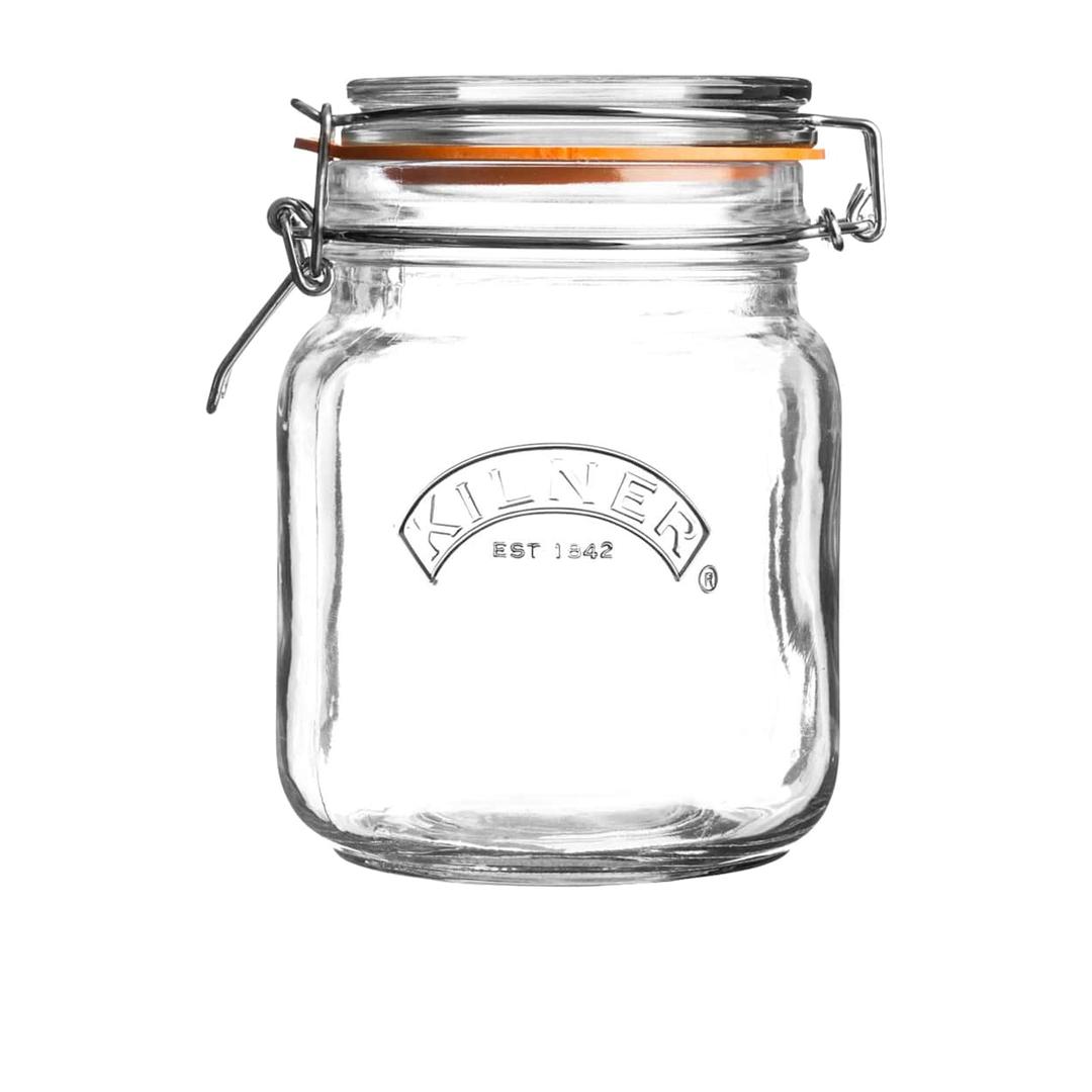 Kilner Square Clip Top Jar 1l