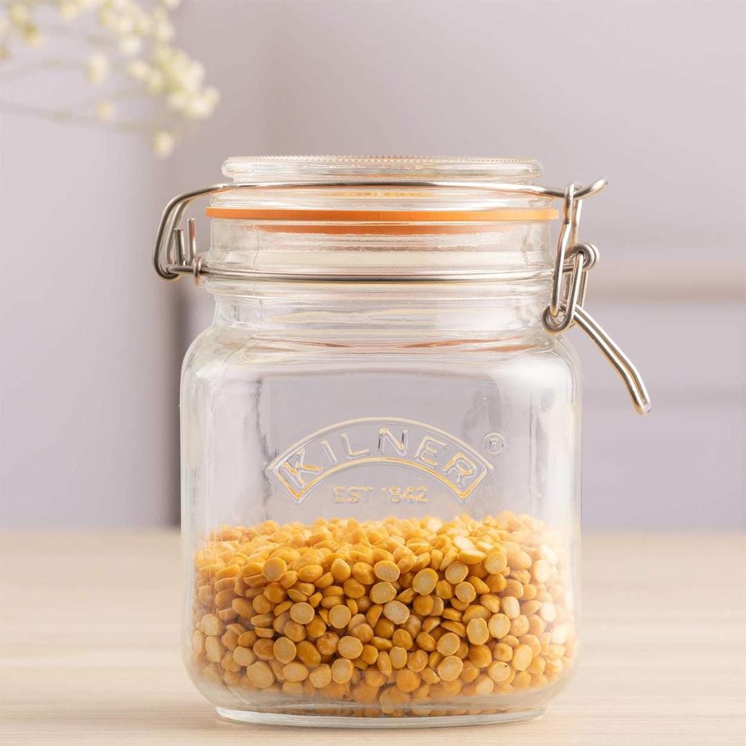 Kilner Square Clip Top Jar 1l Preserving Jars The Cooks Kitchen 