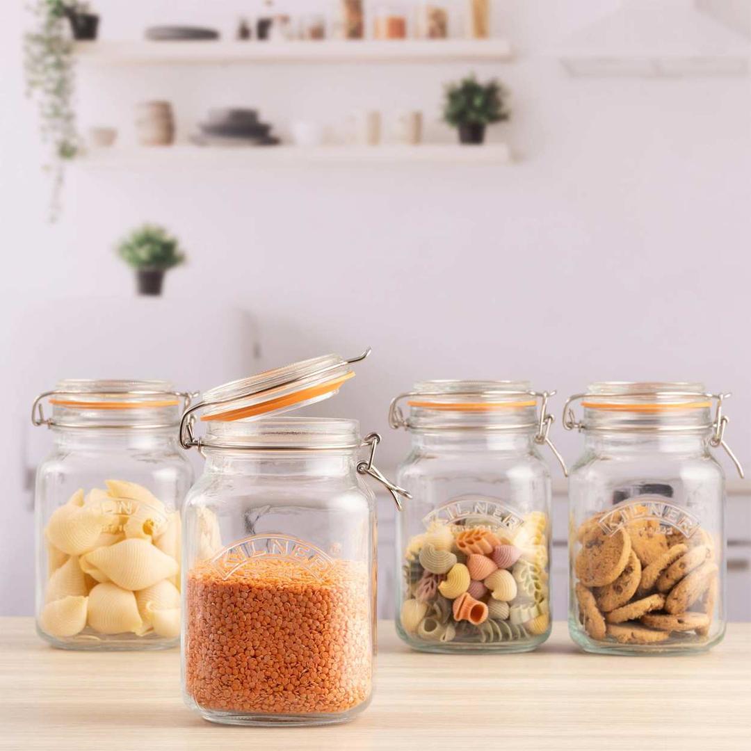 Kilner Square Clip Top Jar 1.5l
