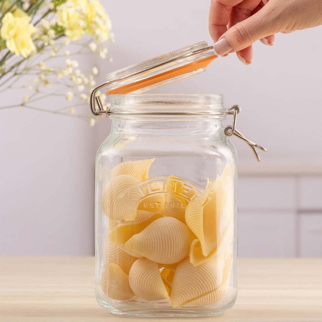 Kilner Square Clip Top Jar 1.5l Preserving Jars The Cooks Kitchen 