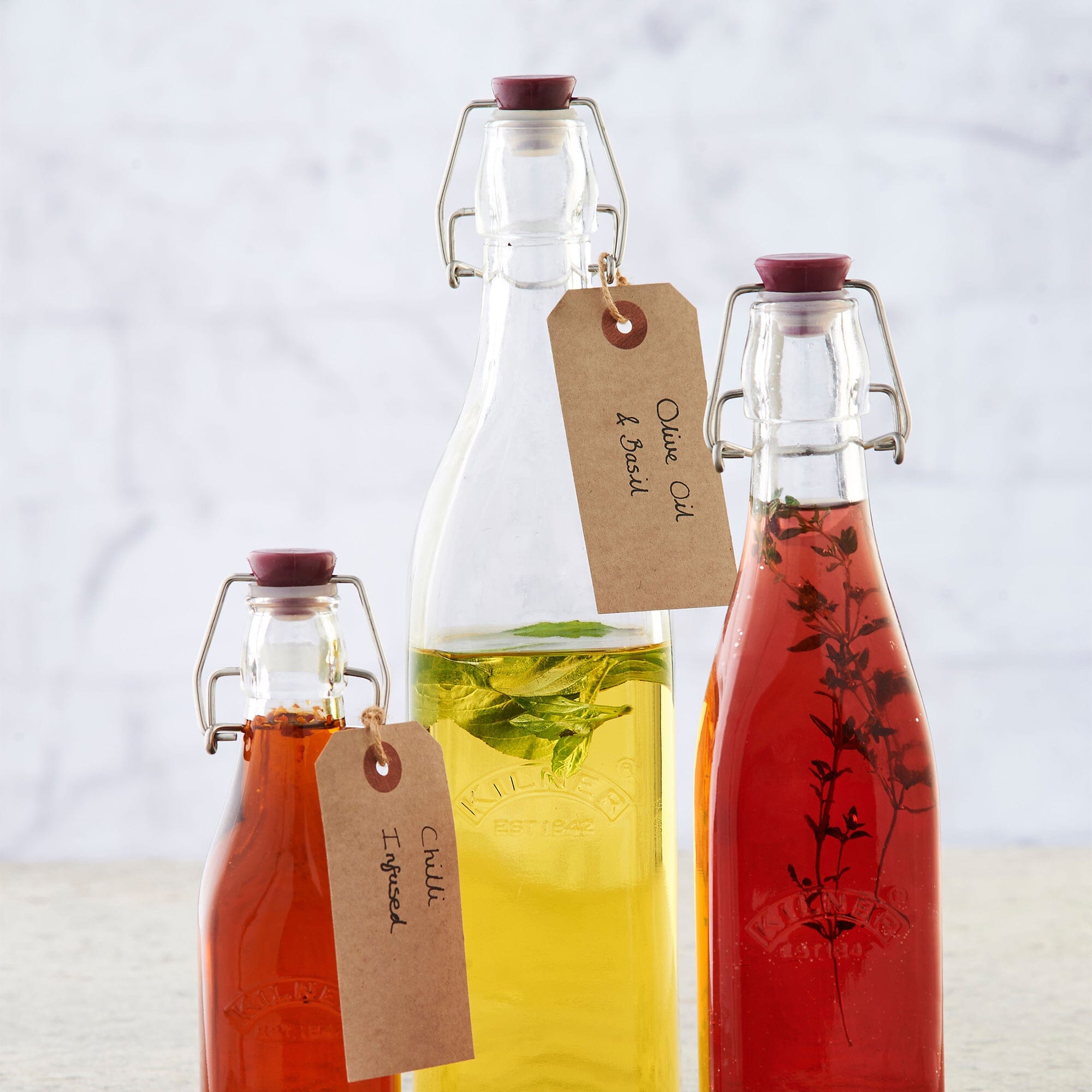 Kilner Square Flip Top Glass Bottle 1l Preserving Jars The Cooks Kitchen 