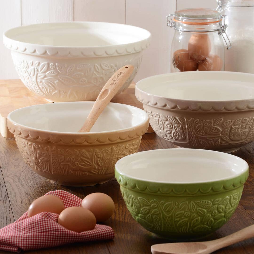 Mason Cash Forest Owl Mixing Bowl 26cm/2.7l Stone Mixing Bowls The Cooks Kitchen 