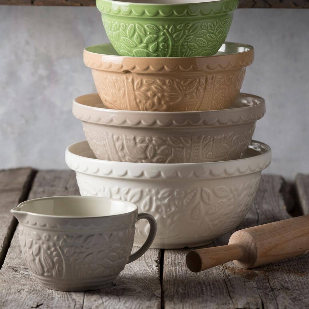 Mason Cash Forest Owl Mixing Bowl 26cm/2.7l Stone Mixing Bowls The Cooks Kitchen 