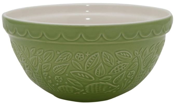 Mason Cash In The Forest Hedgehog Mixing Bowl 21cm/1.1l Green Mixing Bowls The Cooks Kitchen 