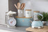 Typhoon Living Bread Bin 16x33x17.5cm Blue Bread & Butter Storage The Cooks Kitchen 