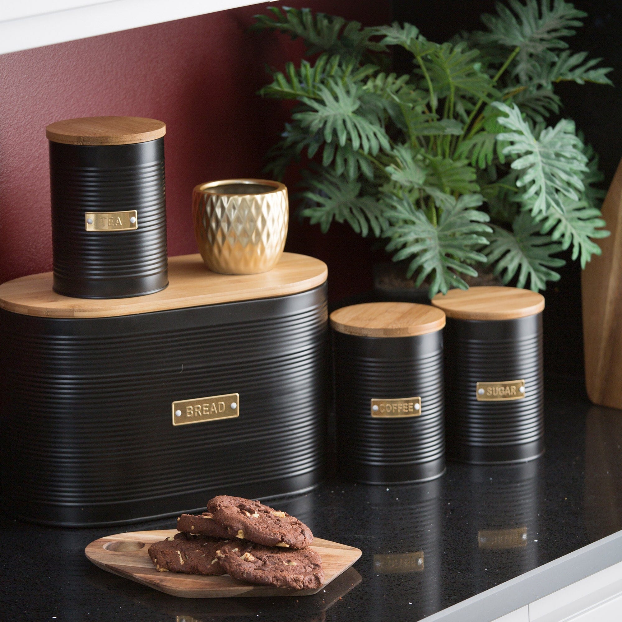 Typhoon Living Tea Canister 1.4l Black Sugar, Coffee & Tea The Cooks Kitchen 