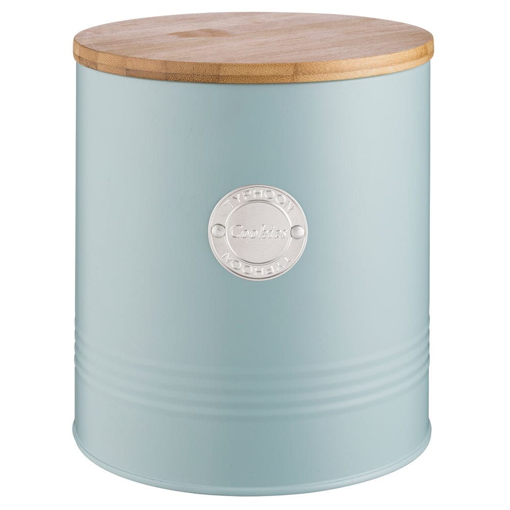 Typhoon Cookies Storage 3.4l Blue Biscuit Barrels & Tins The Cooks Kitchen 