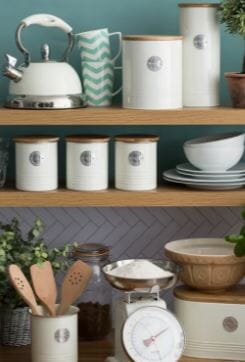 Typhoon Living Cookies Store 3.4l - Cream Biscuit Barrels & Tins The Cooks Kitchen 