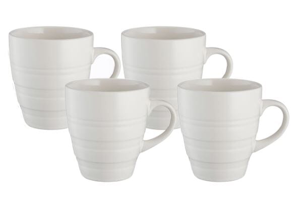 Mason Cash 350ml Classic Stoneware Mugs 4pc Mugs - Cups & Saucers The Cooks Kitchen 