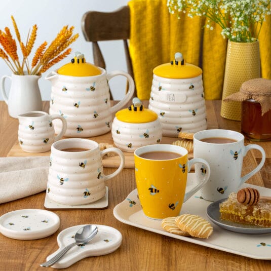 Price & Kensington Sweet Bee Sugar Jar 15x12cm/700ml Sugar, Coffee & Tea The Cooks Kitchen 