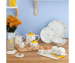 Price & Kensington Sweet Bee Butter Dish 9.6x17.6x10cm Butter Dishes The Cooks Kitchen 