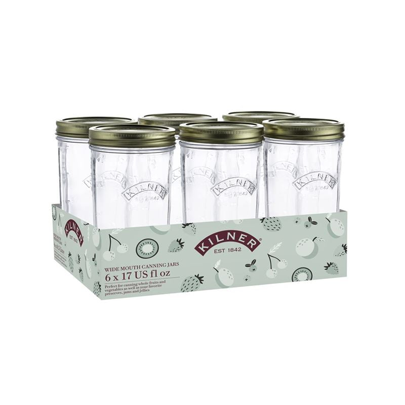 Kilner Wide Mouth Preserving Set/6 500ml