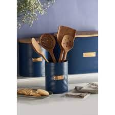 Typhoon Living Utensil Pot 1.4l Navy Cutlery & Utensil Storage The Cooks Kitchen Mandurah 