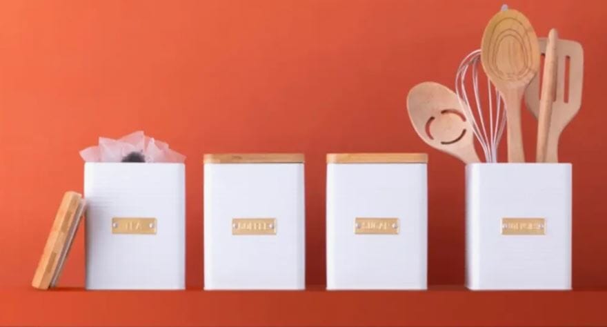 Typhoon Square Utensil Pot 1.5l White Cutlery & Utensil Storage The Cooks Kitchen 