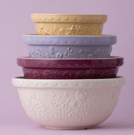 Mason Cash Meadow Tulip Mix Bowl 24cm/2l Mixing Bowls & Pudding Bowls The Cooks Kitchen 