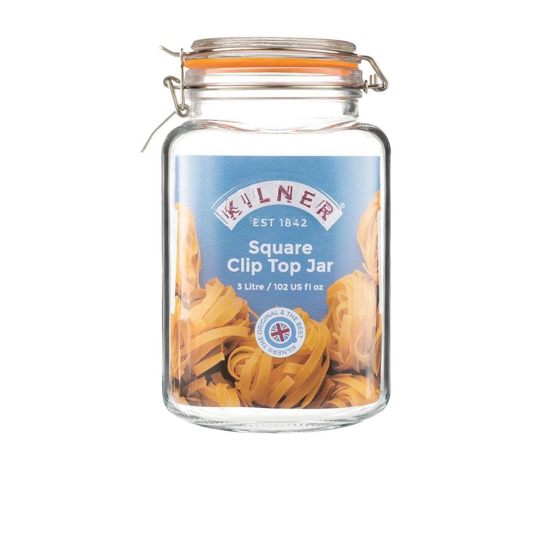 Kilner Square Clip Top Jar 3l Preserving Jars The Cooks Kitchen 