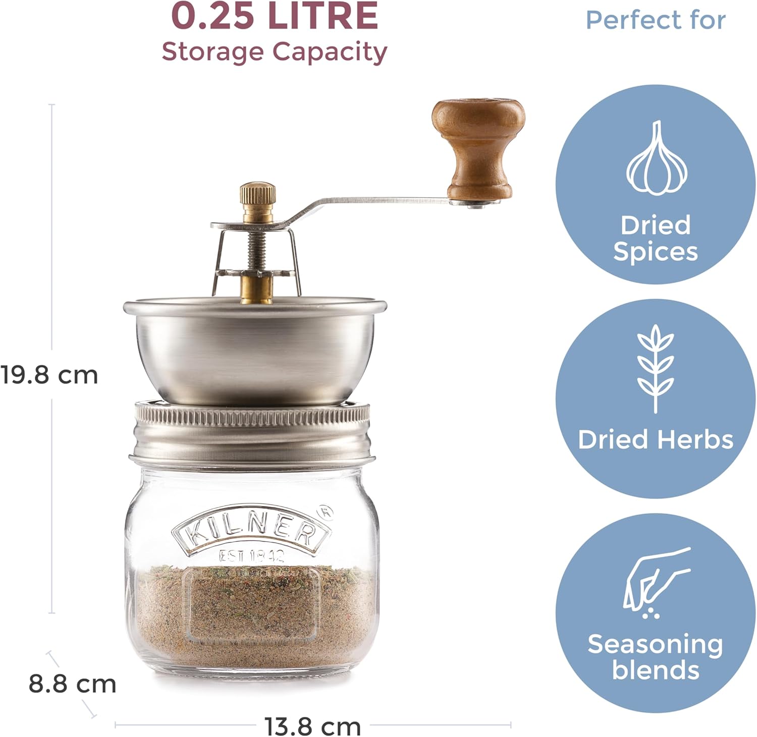 Kilner Seasonings Grinder