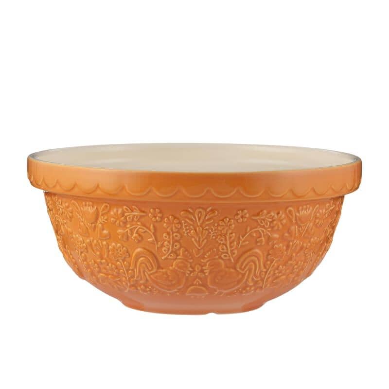 Mason Cash Home To Roost Mixing Bowl Orange 24cm/2l Mixing Bowls & Pudding Bowls The Cooks Kitchen 