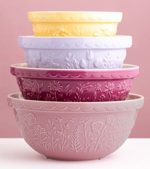 Mason Cash - In The Meadow - Pink Rose Mixing Bowl 29cm Mixing Bowls & Pudding Bowls The Cooks Kitchen 