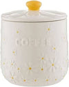 Price & Kensington Daisy Coffee Jar Ceramic Hand Painted Flower 700ml