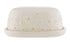 Price & Kensington Daisy Butter Dish Ceramic Hand Painted Flower Embossed White Bread & Butter Storage The Cooks Kitchen 