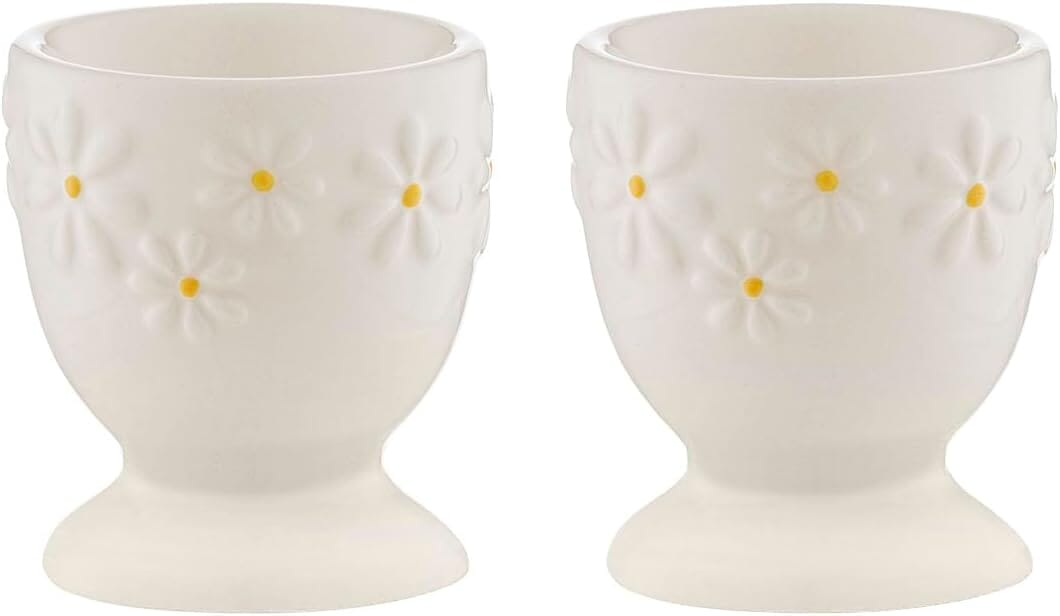 Price & Kensington Daisy Egg Cup Holder Set Of 2 Ceramic Hand Painted Servingware The Cooks Kitchen 