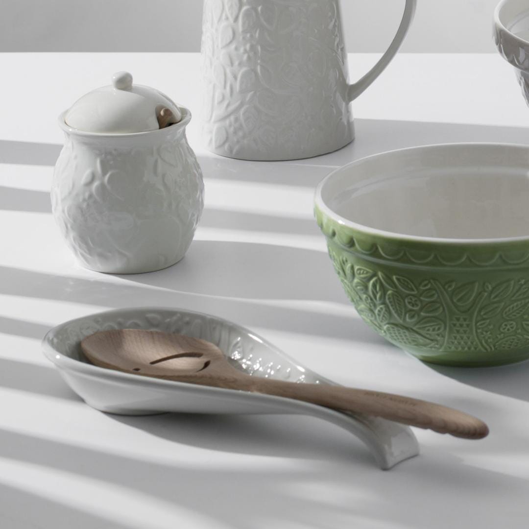 Mason Cash In The Meadow Spoon Rest 27x12cm - Rose General Storage The Cooks Kitchen 