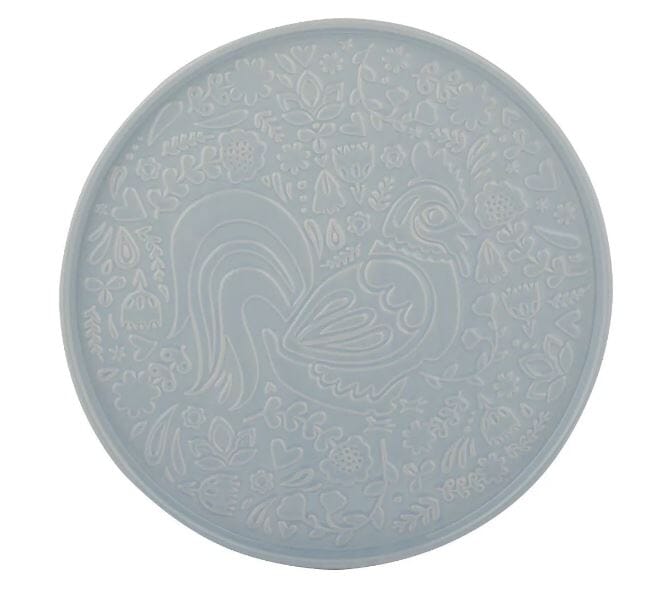 Mason Cash Home To Roost Round Platter 30cm - Smoky Blue Platters & Bowls The Cooks Kitchen 