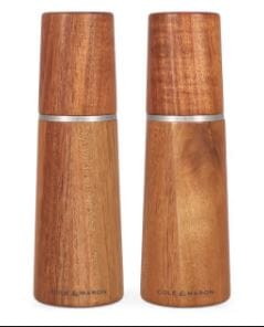 Cole & Mason Marlow Acacia Wood Mill Gift Set Salt & Pepper Grinders & Mills The Cooks Kitchen 