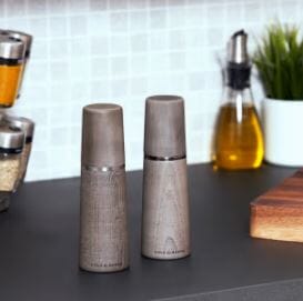Cole & Mason Marlow Beech Grey 185mm Salt & Pepper Mill Gift Set Salt & Pepper Grinders & Mills The Cooks Kitchen Mandurah 