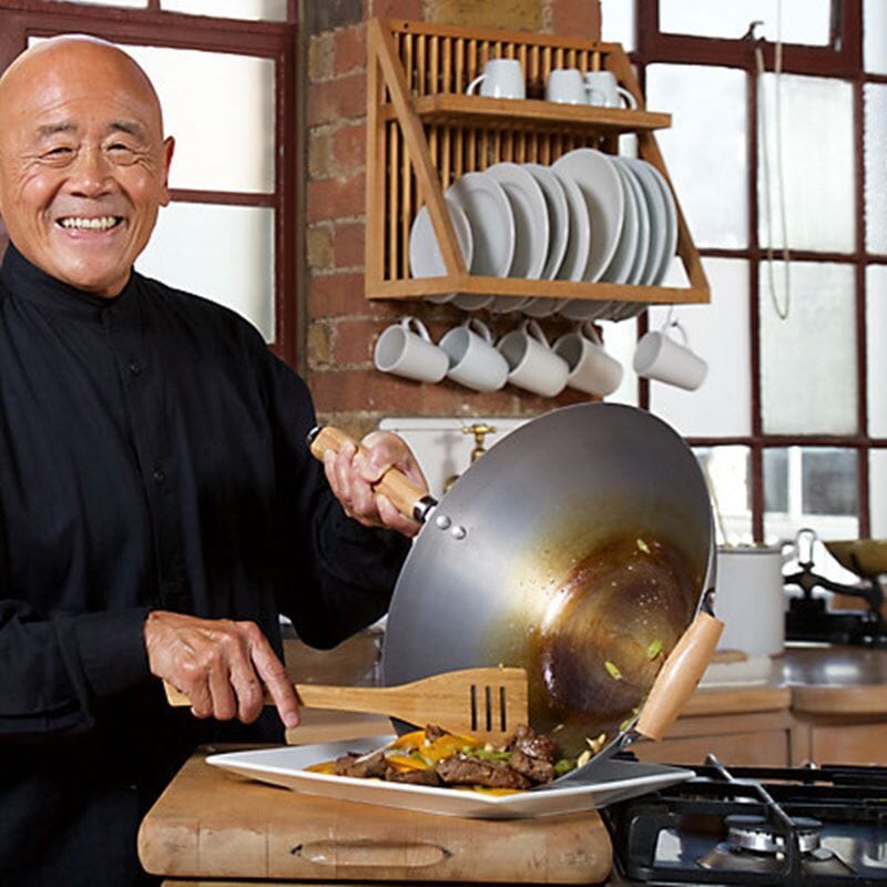 Ken Hom Excellence Carbon Steel Wok 32cm Woks & Stirfrys The Cooks Kitchen 