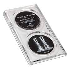 Cole & Mason - Acrylic Mill Tray Salt & Pepper Mills The Cooks Kitchen Mandurah 