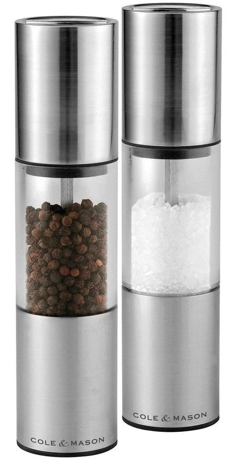 Cole & Mason Oslo Stainless Steel Salt & Pepper Gift Set