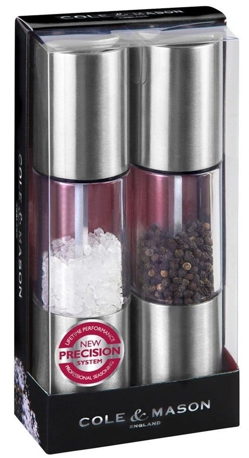 Cole & Mason Oslo Stainless Steel Salt & Pepper Gift Set
