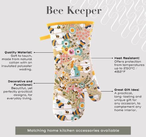 Ulster Weavers Beekeeper Gauntlet Oven Glove Mitts & Gloves The Cooks Kitchen 