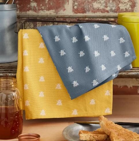 Ulster Weavers Pack Of Two Bee Tea Towels Tea Towels The Cooks Kitchen 