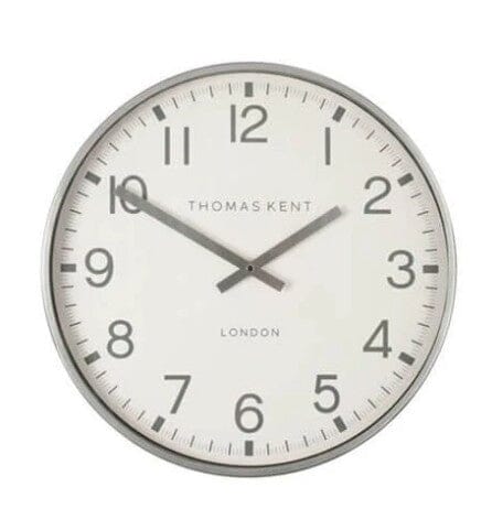 Thomas Kent Clocksmith Wall Clock 30cm - Silver Clocks The Cooks Kitchen 