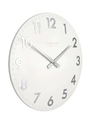 Thomas Kent Camden Wall Clock 30cm - Snow