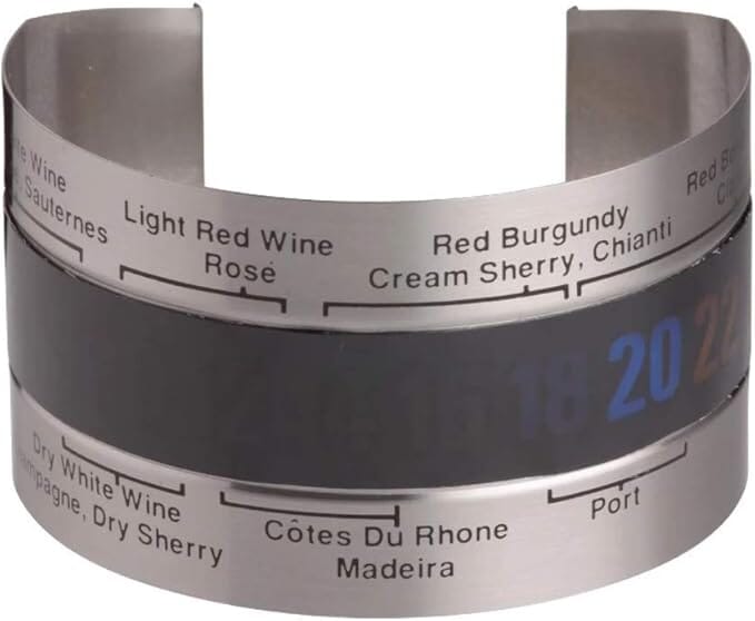 Barcraft Wine Bottle Thermometer Silver Barware Accessories The Cooks Kitchen 