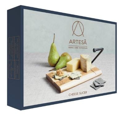 Artesa Traditional Cheese Board Slicer, 27x19cm, Gift Boxed Platters & Bowls The Cooks Kitchen 
