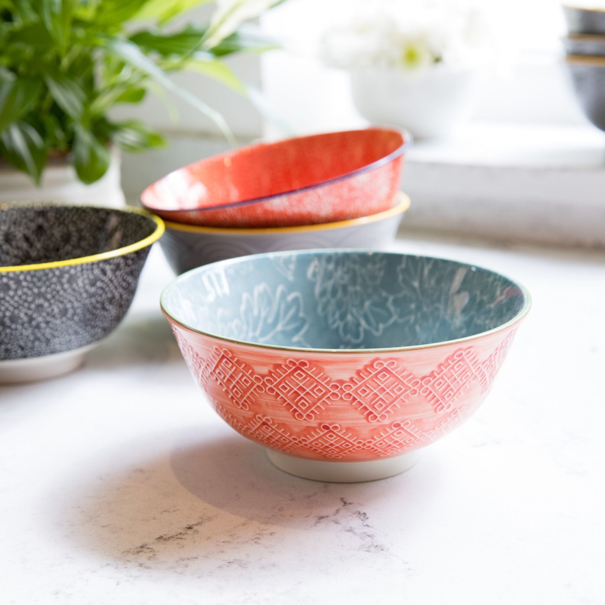 Mikasa Does It All Bowl - Grey Floral 15.7cm Bowls The Cooks Kitchen 