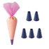 Zeal Silicone Baking Piping Set With 5 Nozzles Piping Tip Sets The Cooks Kitchen 